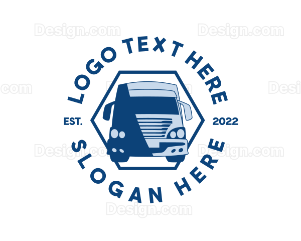 Freight Cargo Truck Logo