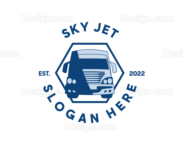 Freight Cargo Truck Logo