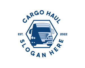 Freight Cargo Truck logo design