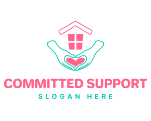 Love House Charity logo design