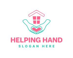 Love House Charity logo design