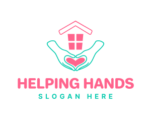 Love House Charity logo design