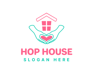 Love House Charity logo design