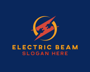 Electrical Lightning Socket logo design