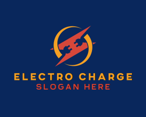 Electrical Lightning Socket logo design