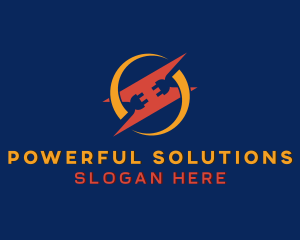 Electrical Lightning Socket logo design