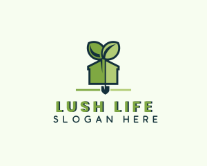 Shovel Greenhouse Plant logo