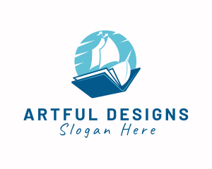 Ocean Sail Book logo design