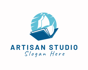 Ocean Sail Book logo design