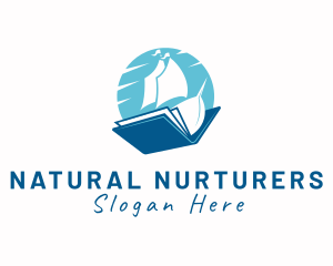 Ocean Sail Book logo design