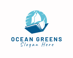 Ocean Sail Book logo design