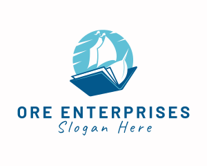 Ocean Sail Book logo design