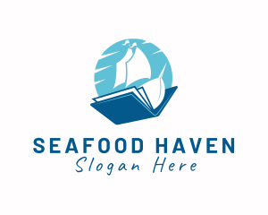 Ocean Sail Book logo design