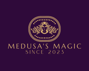 Intricate Medusa Insignia logo design