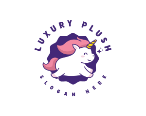 Unicorn Plush Toy logo design