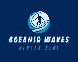 Wave Sea Surf logo design