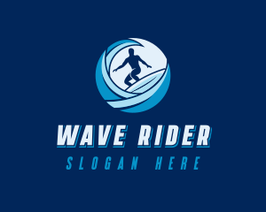 Wave Sea Surf logo design