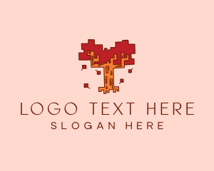 Geometric Autumn Tree  logo