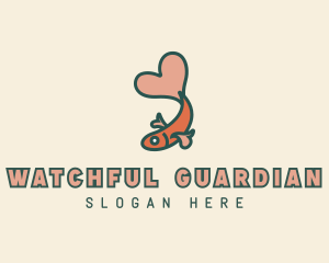 Valentine Goldfish Fin logo