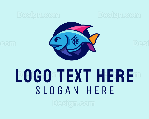 Colorful Marine Fish Logo