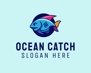 Colorful Marine Fish  logo