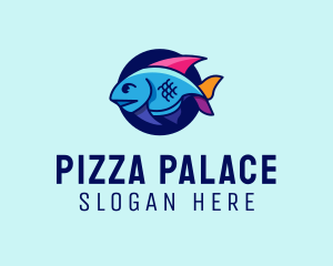 Colorful Marine Fish  logo design