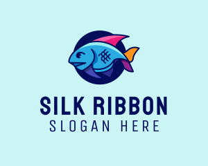 Colorful Marine Fish  logo design