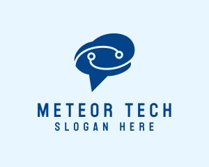 Tech Brain Chat logo design