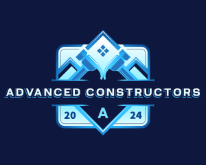 Hammer Roofing Contractor logo design