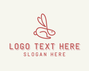 Bunny Pet Rabbit logo design