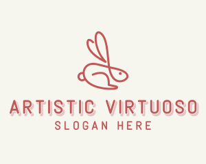 Bunny Pet Rabbit logo design