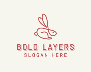 Bunny Pet Rabbit logo design