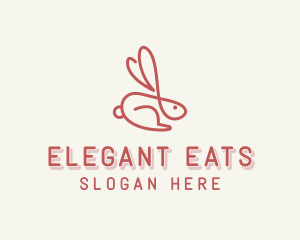 Bunny Pet Rabbit logo design