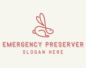 Bunny Pet Rabbit logo design