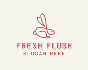 Bunny Pet Rabbit logo design