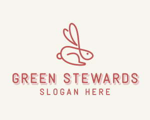 Bunny Pet Rabbit logo design