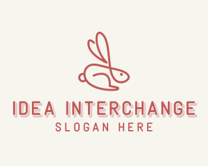 Bunny Pet Rabbit logo design