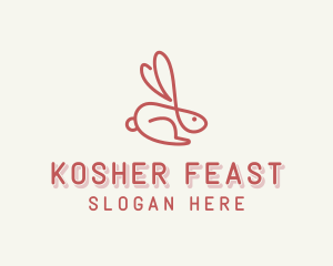 Bunny Pet Rabbit logo design