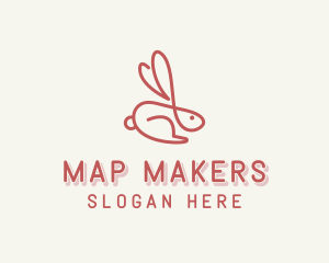 Bunny Pet Rabbit logo design