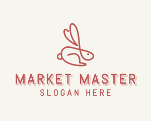 Bunny Pet Rabbit logo design