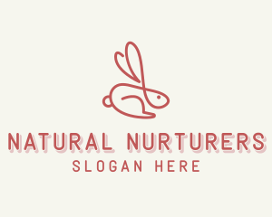 Bunny Pet Rabbit logo design