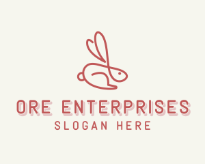 Bunny Pet Rabbit logo design