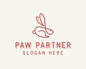 Bunny Pet Rabbit logo design