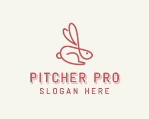 Bunny Pet Rabbit logo design