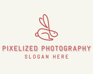 Bunny Pet Rabbit logo design