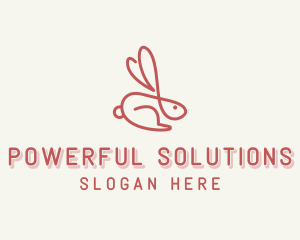 Bunny Pet Rabbit logo design