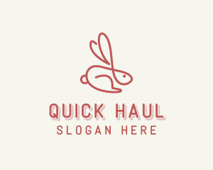 Bunny Pet Rabbit logo design