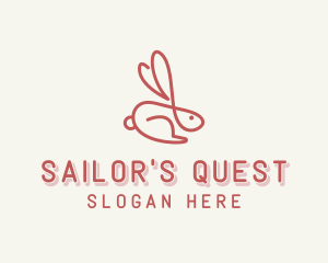 Bunny Pet Rabbit logo design