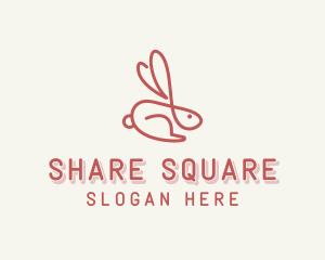 Bunny Pet Rabbit logo design