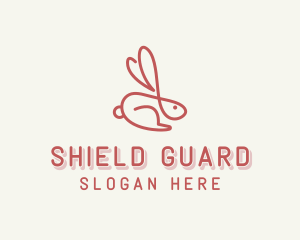 Bunny Pet Rabbit logo design